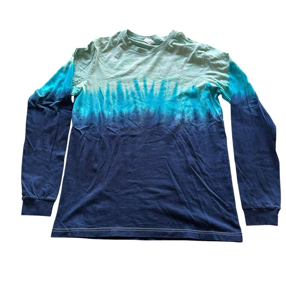Mens Large Brand New Handmade Tie Dye Long Sleeve Shirt Hippy Retro Festival
